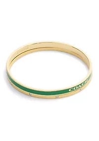 Signature Enamel Duo Bangle Bracelet Set