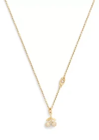 Cherry Pave Pendant Necklace  