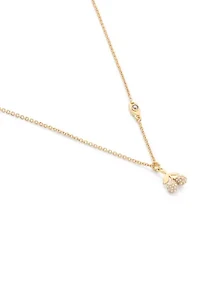 Cherry Pave Pendant Necklace  