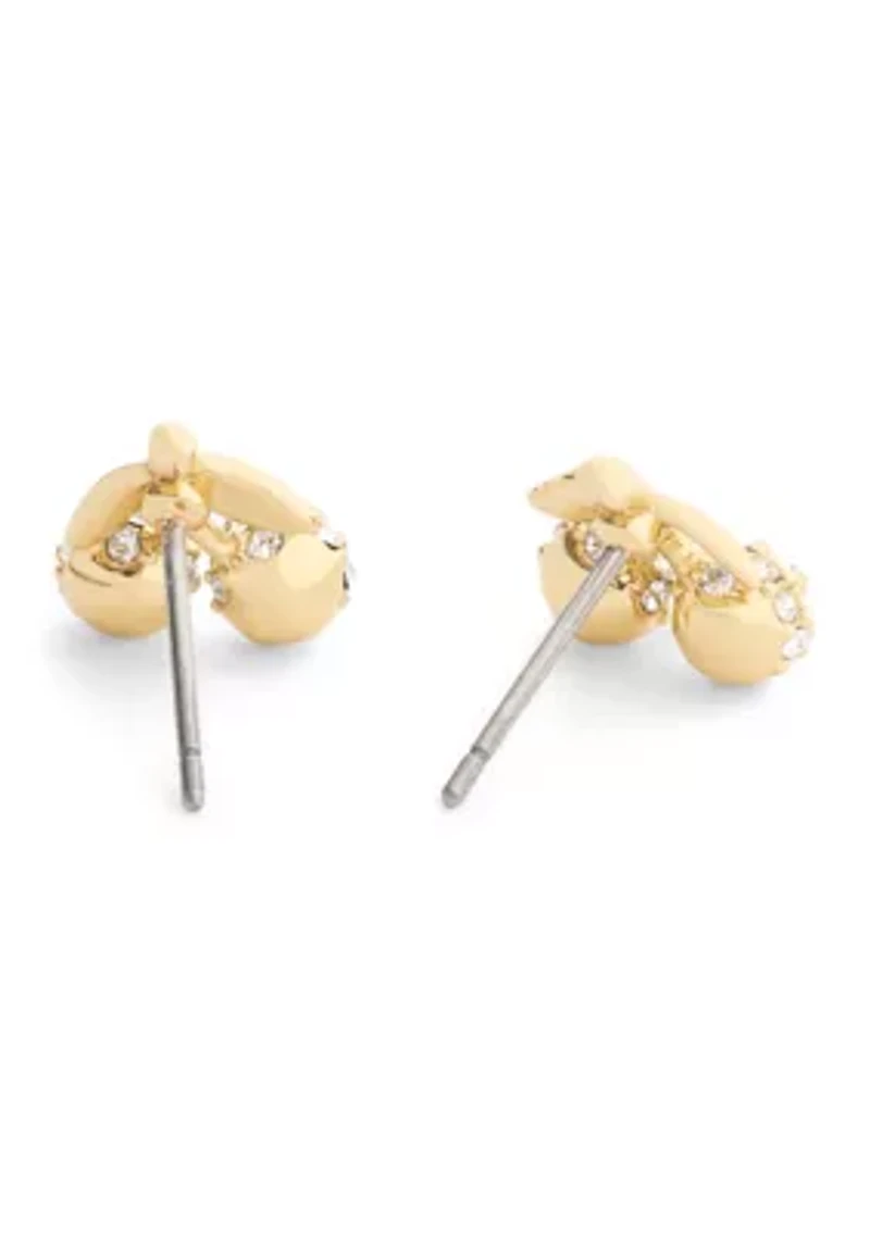 Cherry Pavé Stud Earrings