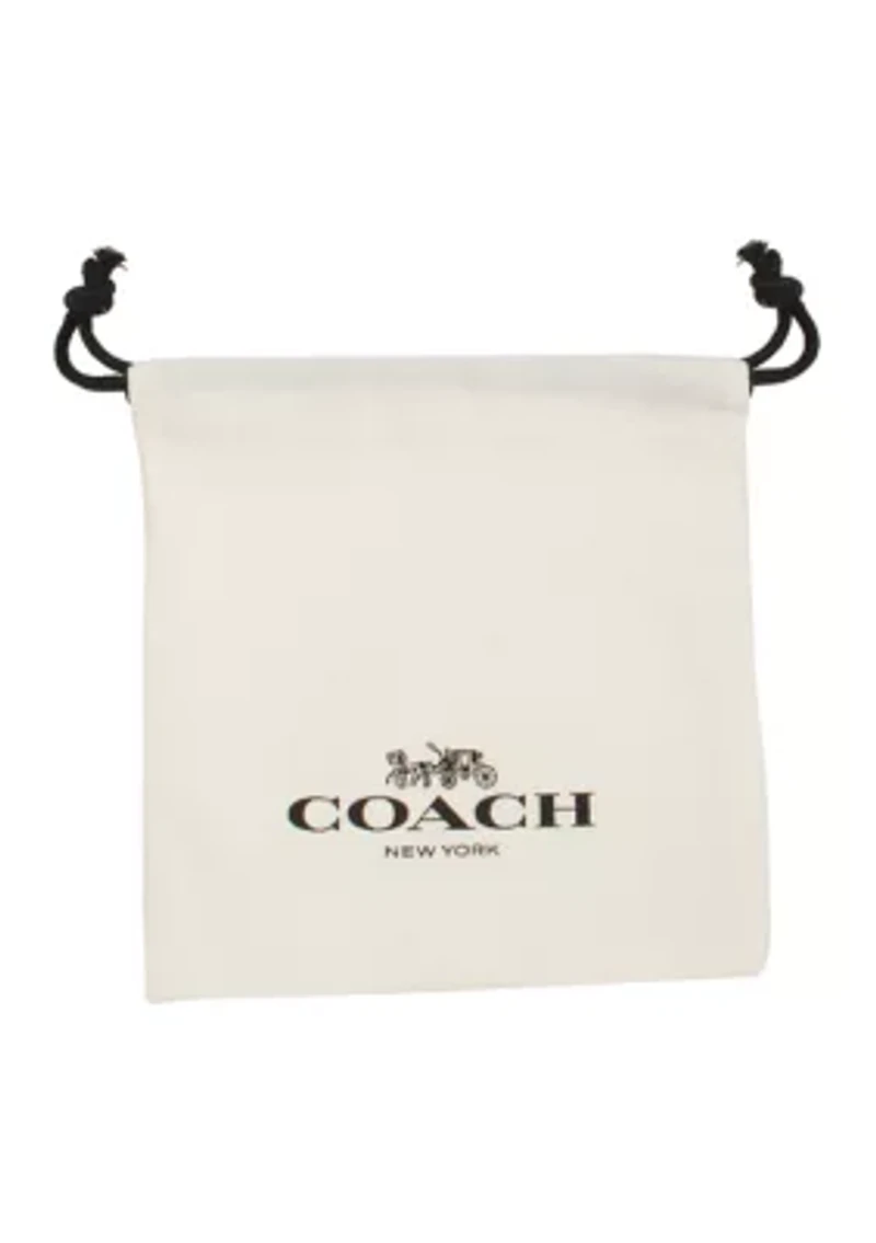 Signature Puffy Heart Pendant Leather Necklace