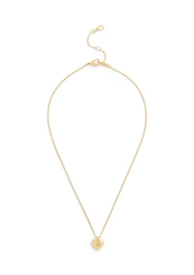 Puffy Heart Pendant Necklace