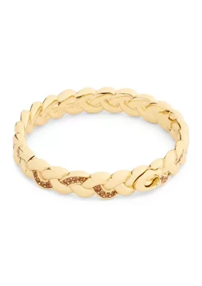 Signature C Braided Bangle Bracelet