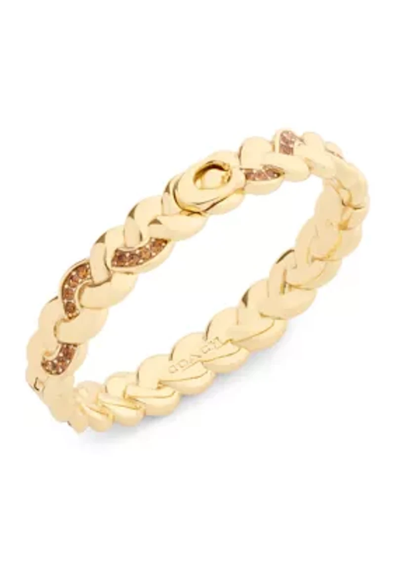 Signature C Braided Bangle Bracelet