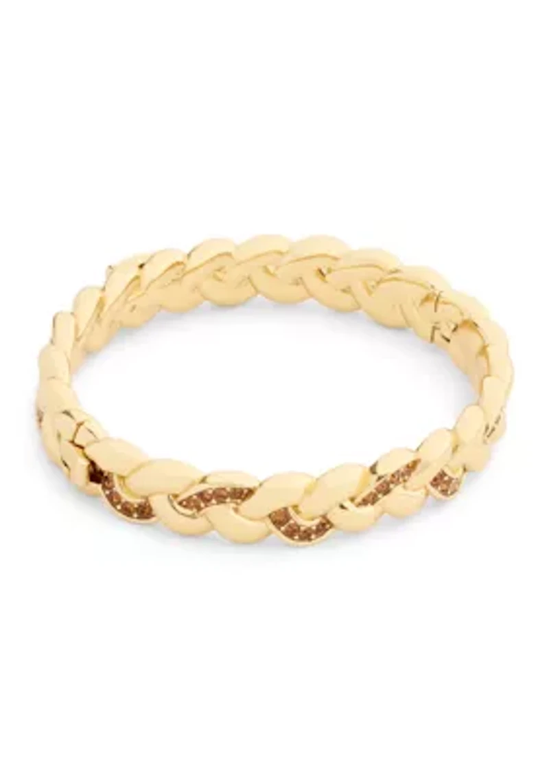 Signature C Braided Bangle Bracelet