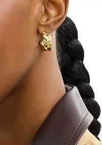 Signature C Braided Hoop Earrings
