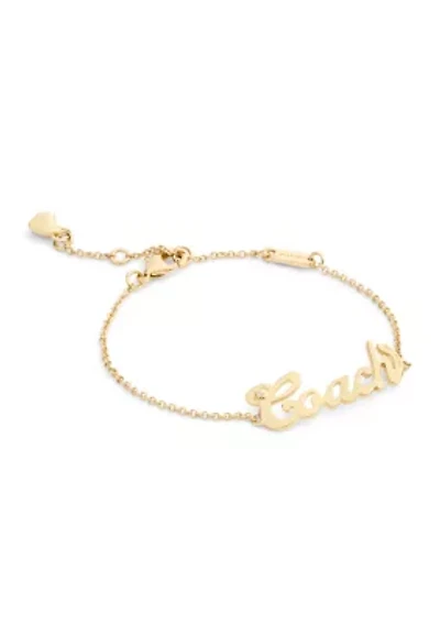 Signature Coach Name Plate Bracelet