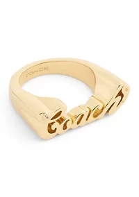 Signature Name Plate Band Ring