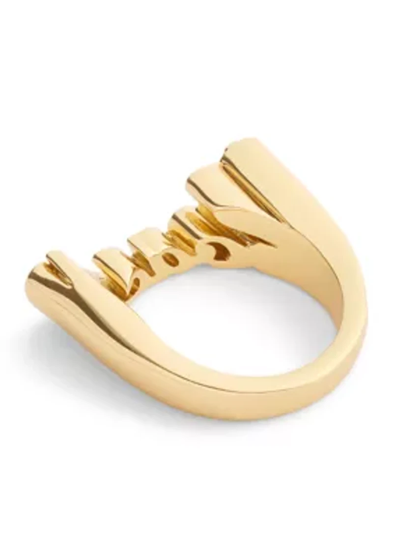 Signature Name Plate Band Ring