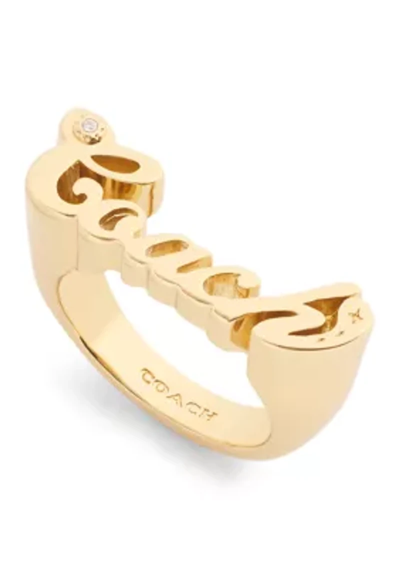 Signature Name Plate Band Ring