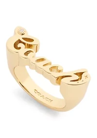 Signature Name Plate Band Ring