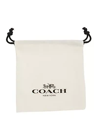  Signature Heart Charm Huggie Earrings