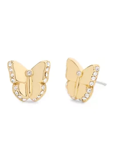 Pavé Icons Butterfly Stud Earrings