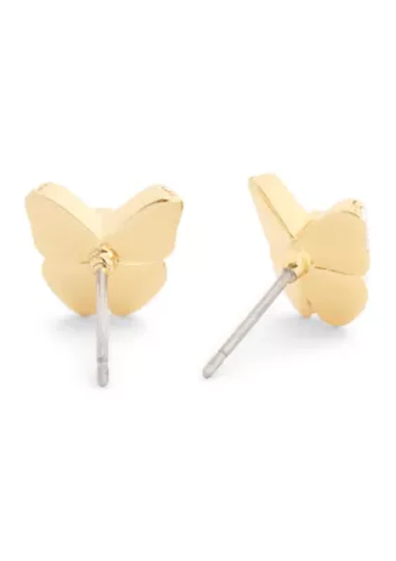 Pavé Icons Butterfly Stud Earrings