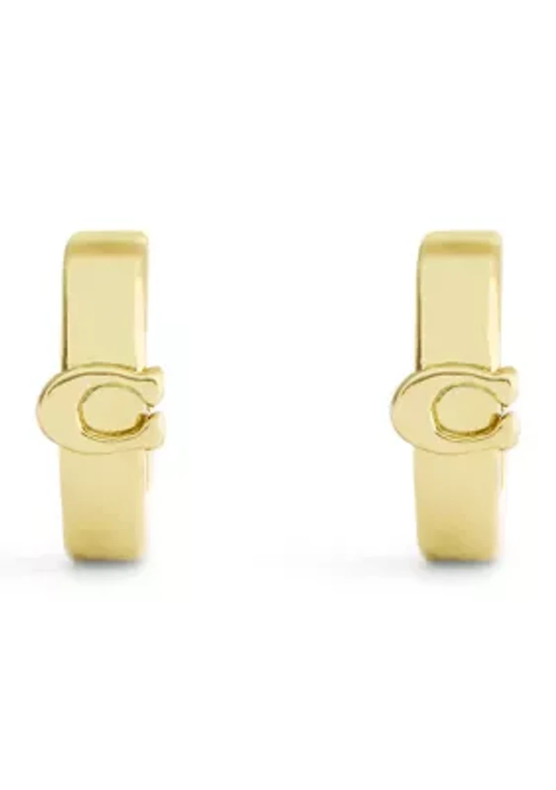 Signature C Huggie Earrings