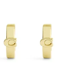 Signature C Huggie Earrings