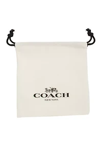 Signature C Enamel Huggie Earrings