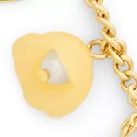 Resin Floral Statement Charm Necklace