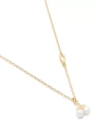 Signature Pearl Cherry Pendant Necklace