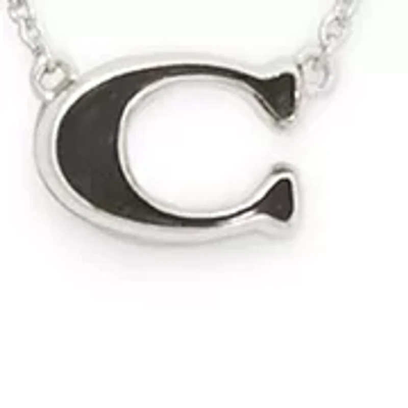 Signature C Enamel Pendant Necklace
