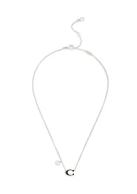 Signature C Enamel Pendant Necklace