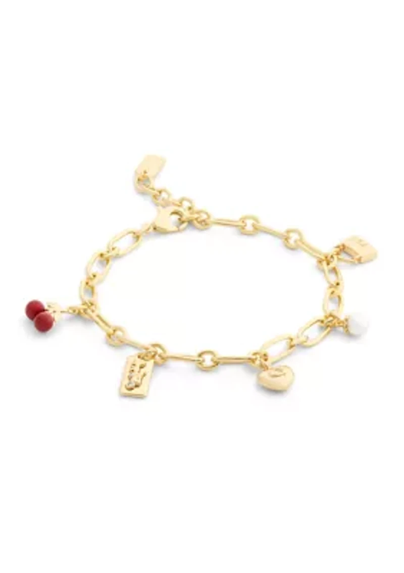 Signature Cherry Charm Link Bracelet