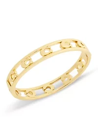 Signature C Openwork Bangle Bracelet