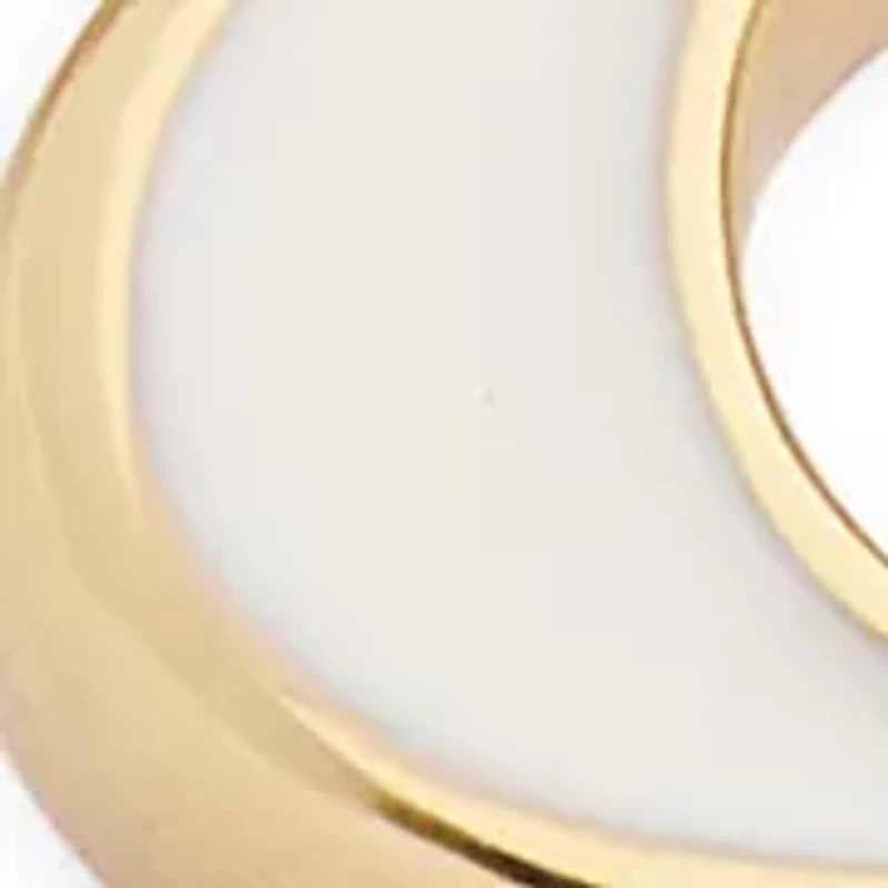 Signature C Tea Rose Charm Duo Ring Set