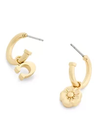 Signature C Tea Rose Mismatch Earrings