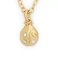 Mini Ladybug Short Pendant Necklace