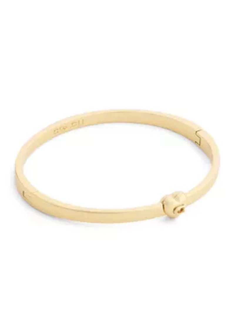 Signature C Heart Bangle Bracelet