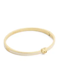 Signature C Heart Enamel Bangle Bracelet
