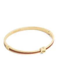 Signature C Heart Enamel Bangle Bracelet