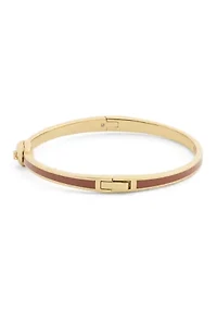 Signature C Heart Enamel Bangle Bracelet