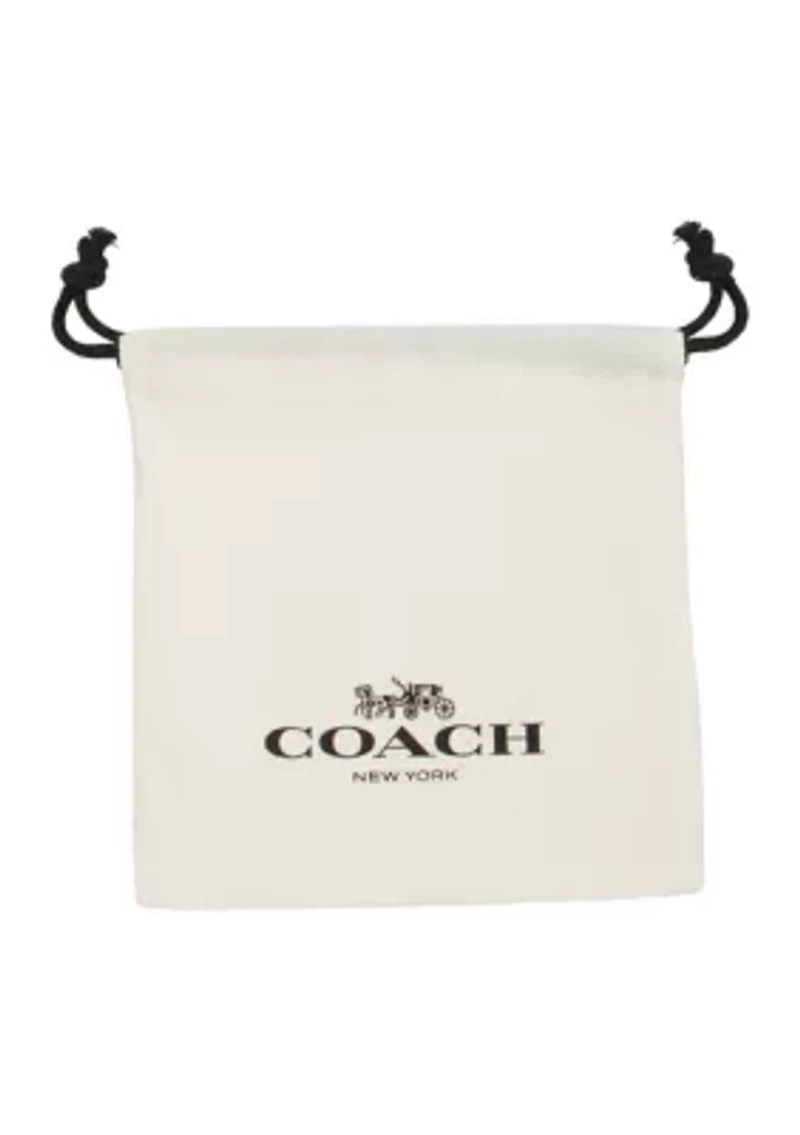 Signature C Heart Enamel Bangle Bracelet