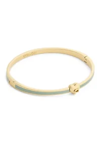 Signature C Heart Enamel Bangle Bracelet