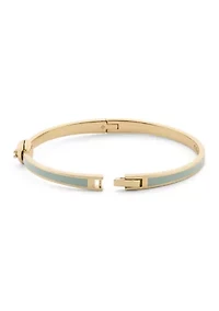 Signature C Heart Enamel Bangle Bracelet