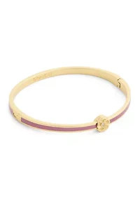 Enamel Flower Bangle Bracelet