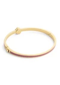 Enamel Flower Bangle Bracelet