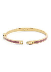 Enamel Flower Bangle Bracelet