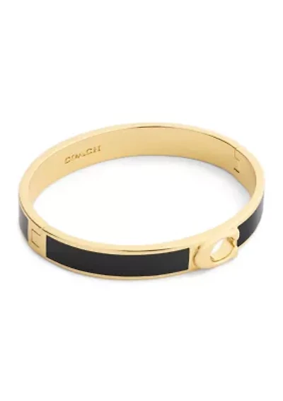 Signature C Enamel Bangle Bracelet