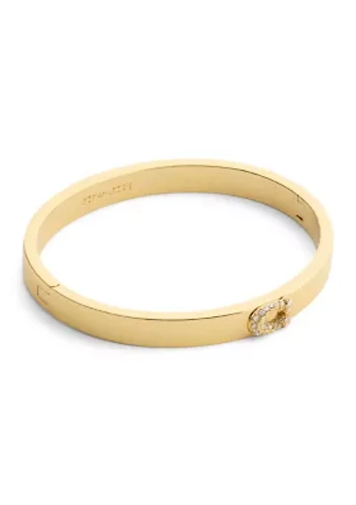Pavé Signature C Bangle Bracelet