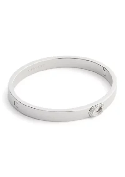 Pavé Signature C Bangle Bracelet