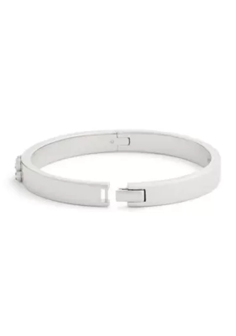 Pavé Signature C Bangle Bracelet