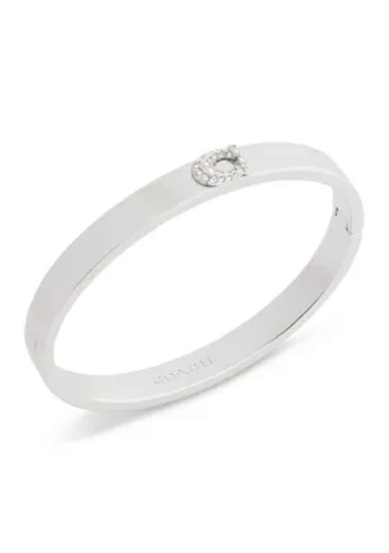 Pavé Signature C Bangle Bracelet