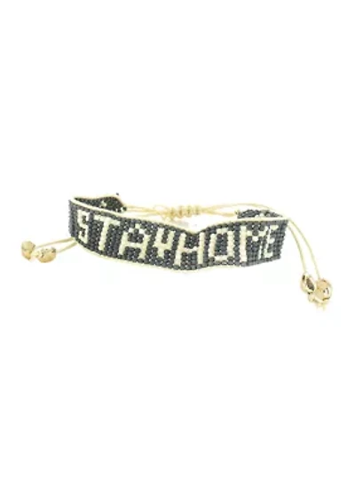 Stay Home Beaded Bracelet 