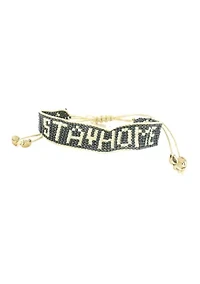 Stay Home Beaded Bracelet 