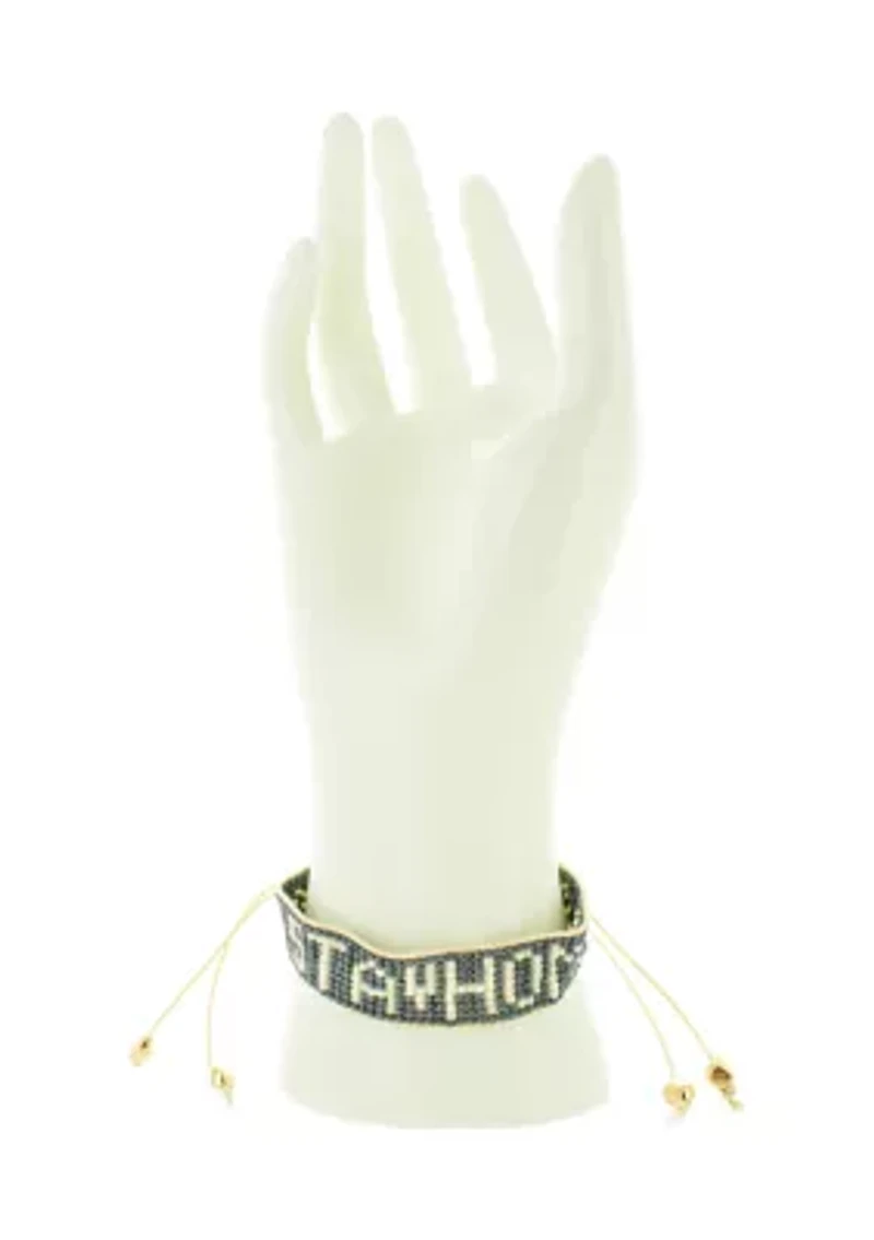 Stay Home Beaded Bracelet 