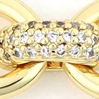Gold Crystal Pave Link Bracelet
