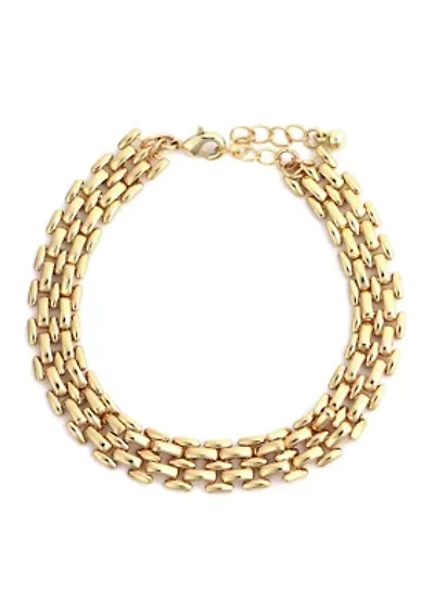 Gold Watch Band Bracelet 